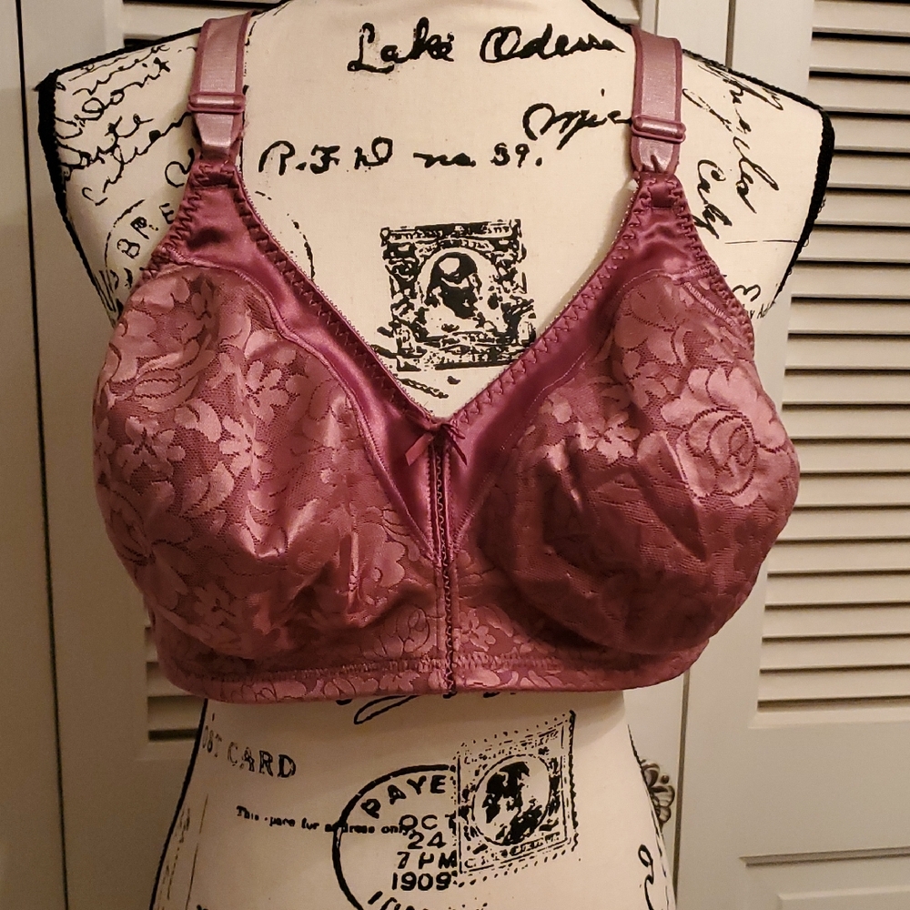 Elegant Lace Women's Bra in Mauve